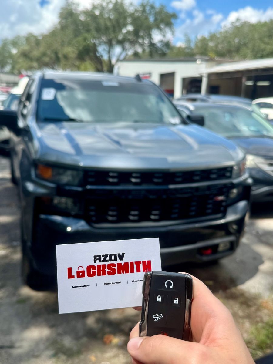 Smart key, programmed on site for a Chevrolet Silverado, Azov Locksmith