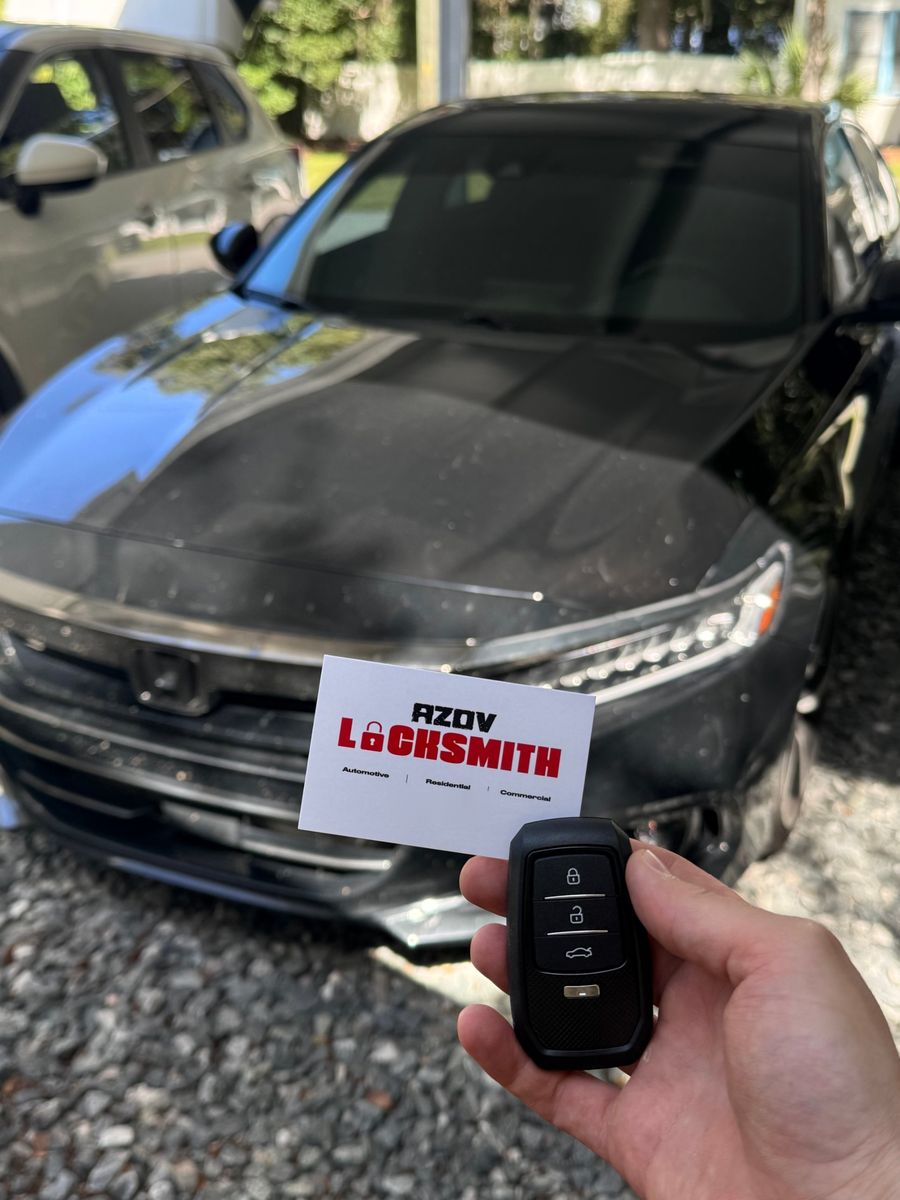Azov Locksmith programmed a smart key for a Honda Accord