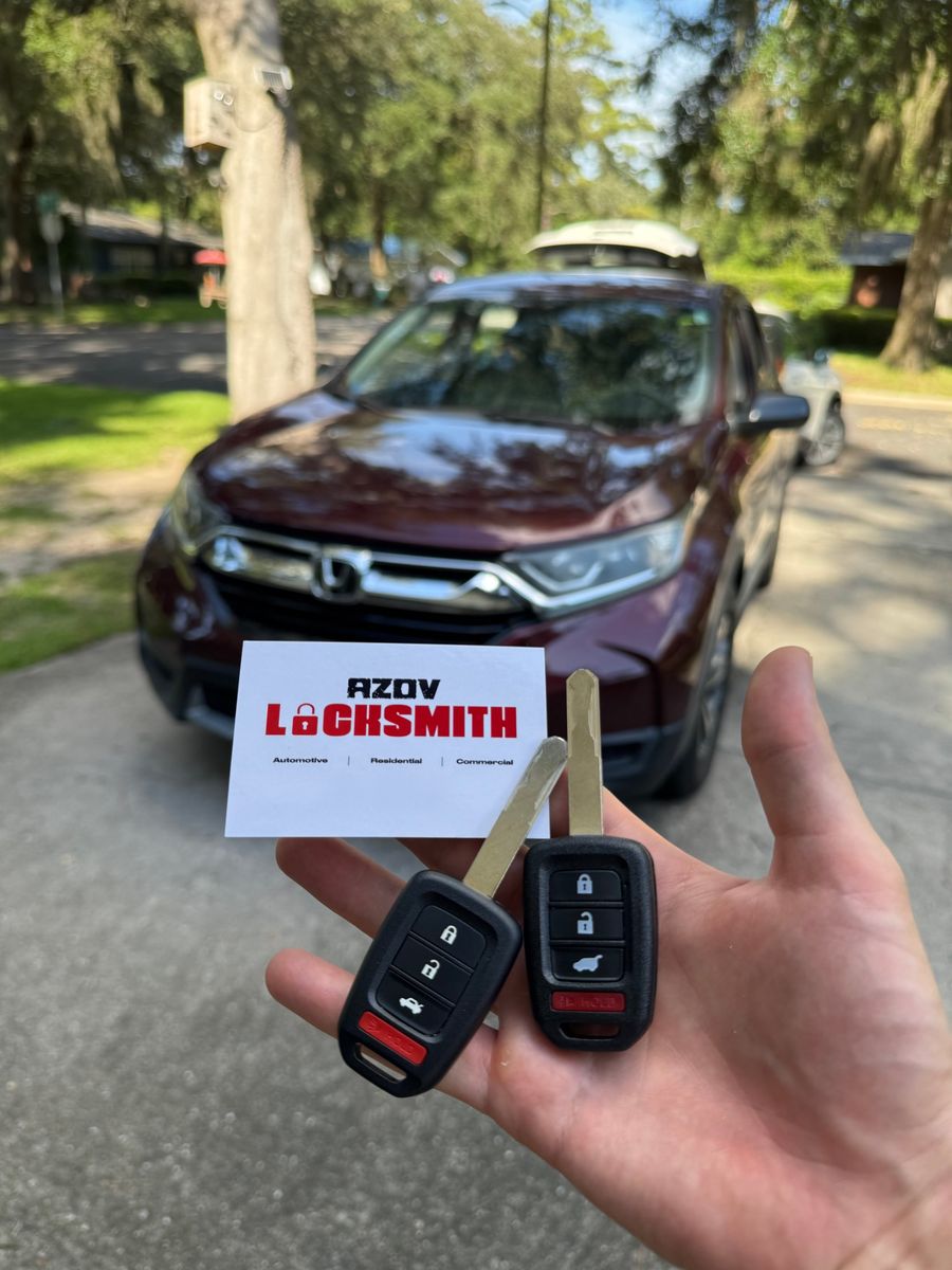 Azov Locksmith programmed two remote keys for a Honda CR-V
